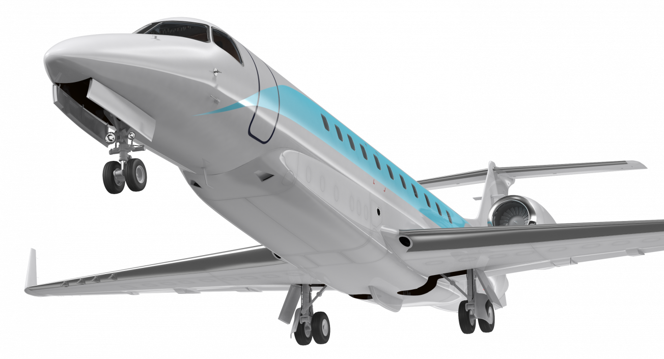 3D Private Jet Generic Rigged