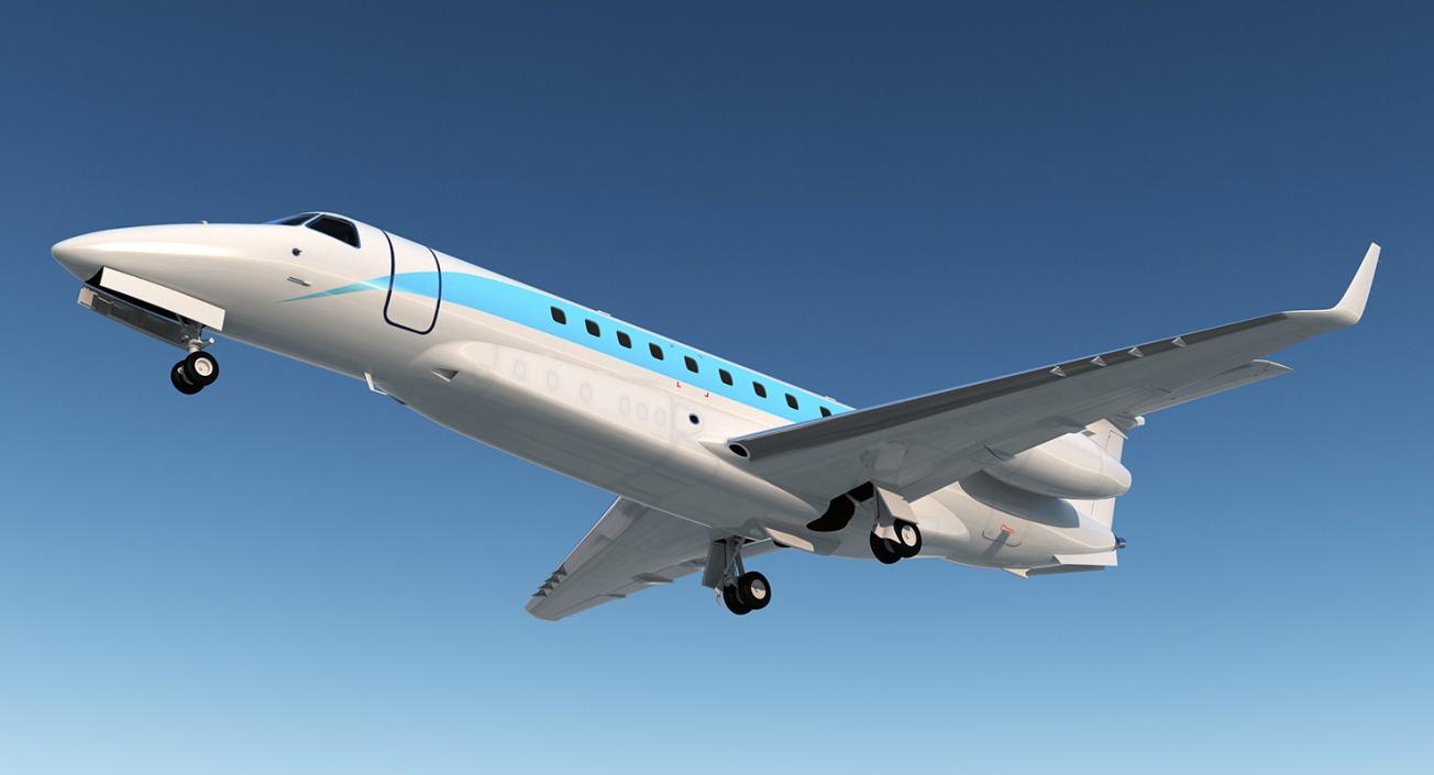 3D Private Jet Generic Rigged