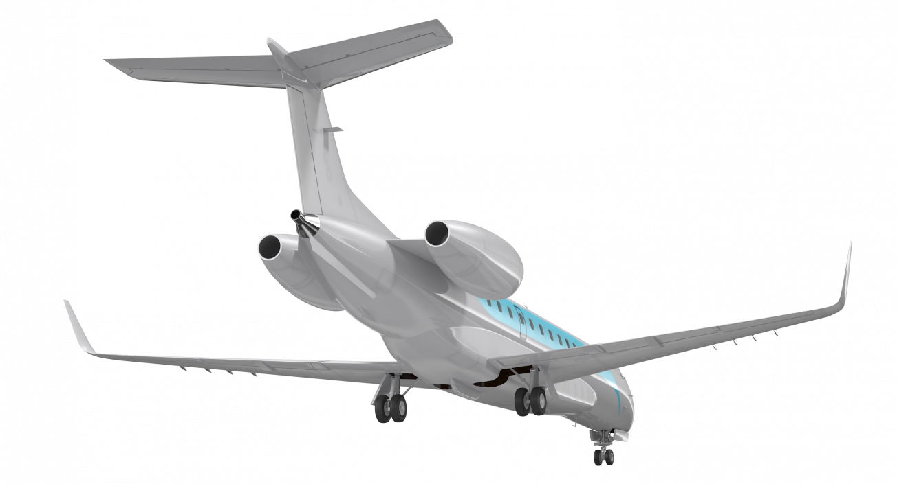 3D Private Jet Generic Rigged