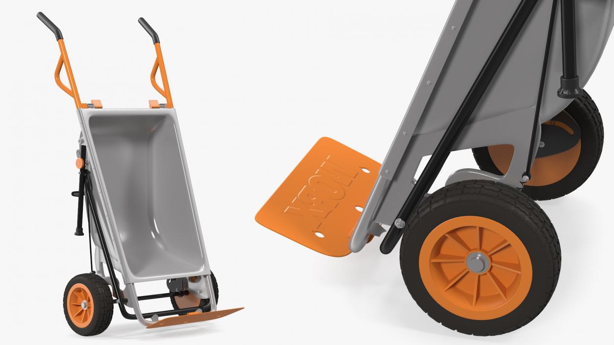 WORX Aerocart Cart with Cardboard Box 3D