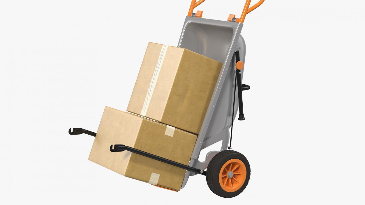 WORX Aerocart Cart with Cardboard Box 3D