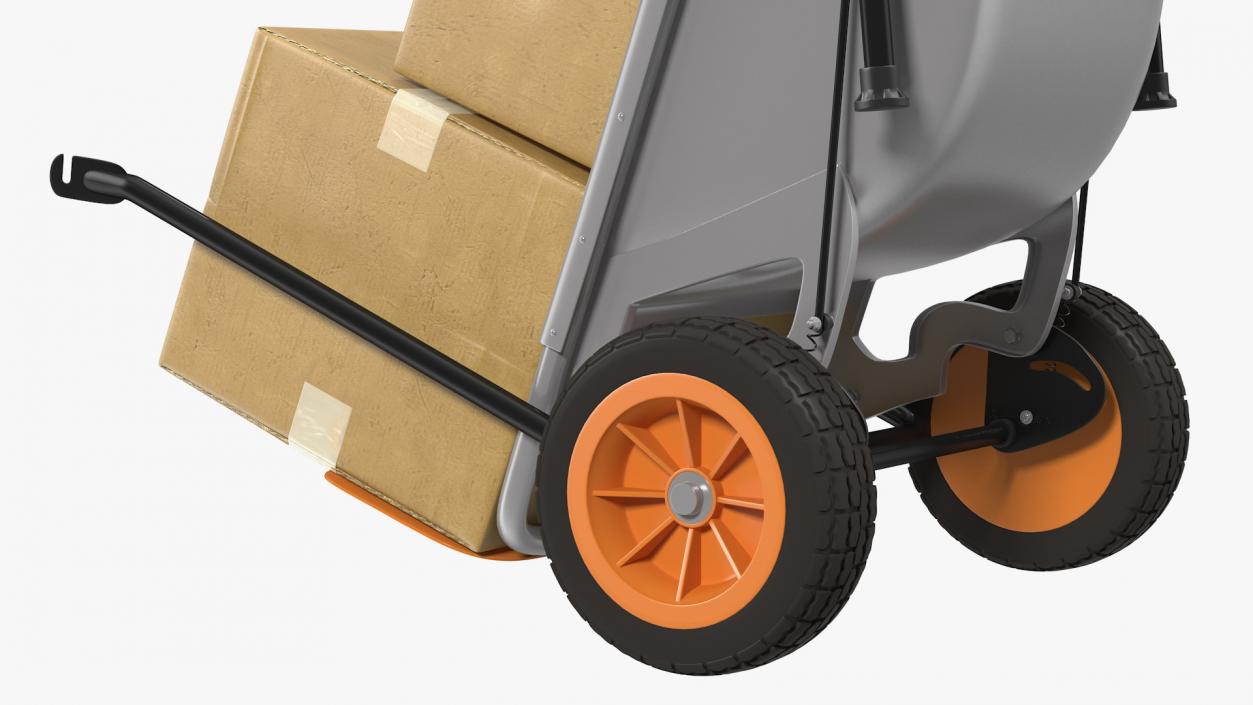 WORX Aerocart Cart with Cardboard Box 3D