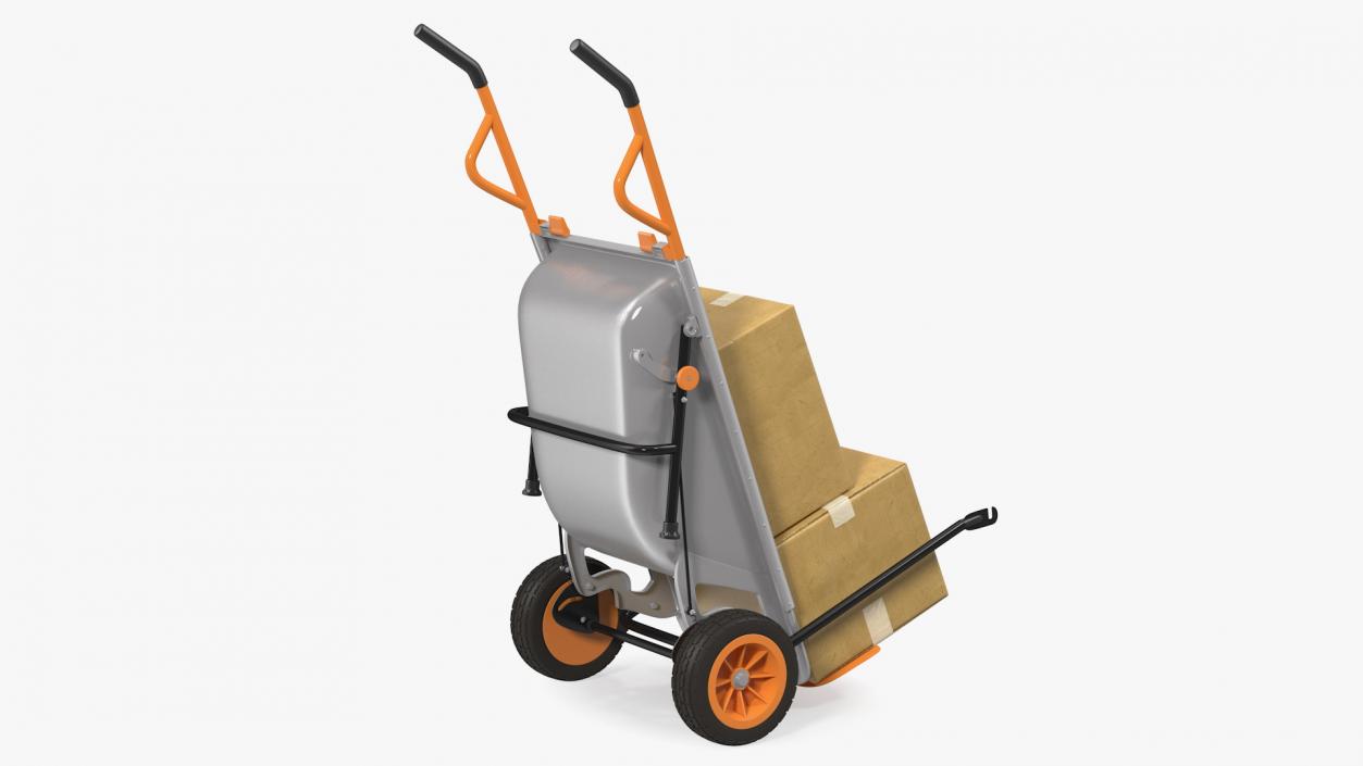 WORX Aerocart Cart with Cardboard Box 3D