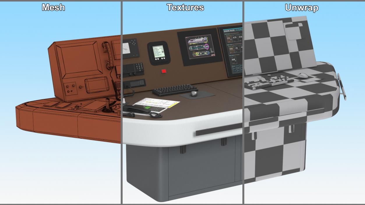 Military Control Station 3D model