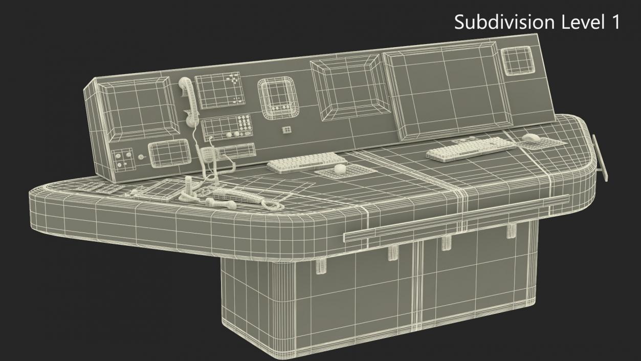 Military Control Station 3D model