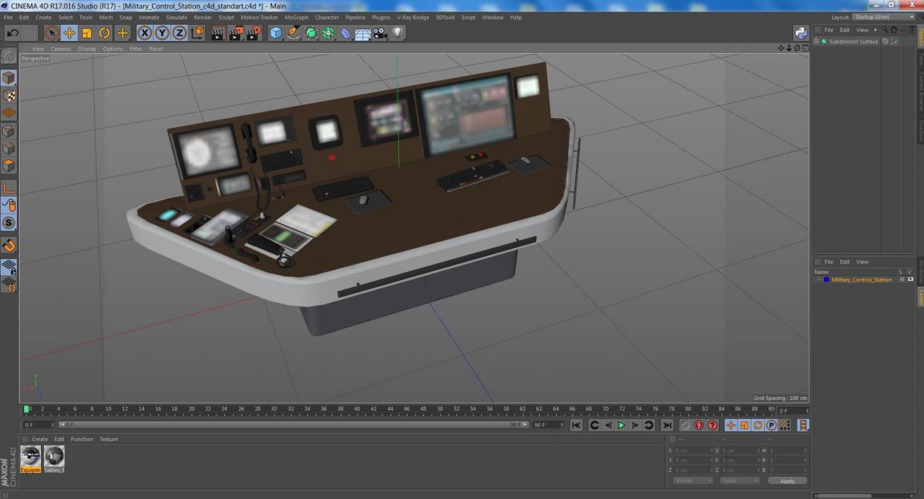 Military Control Station 3D model