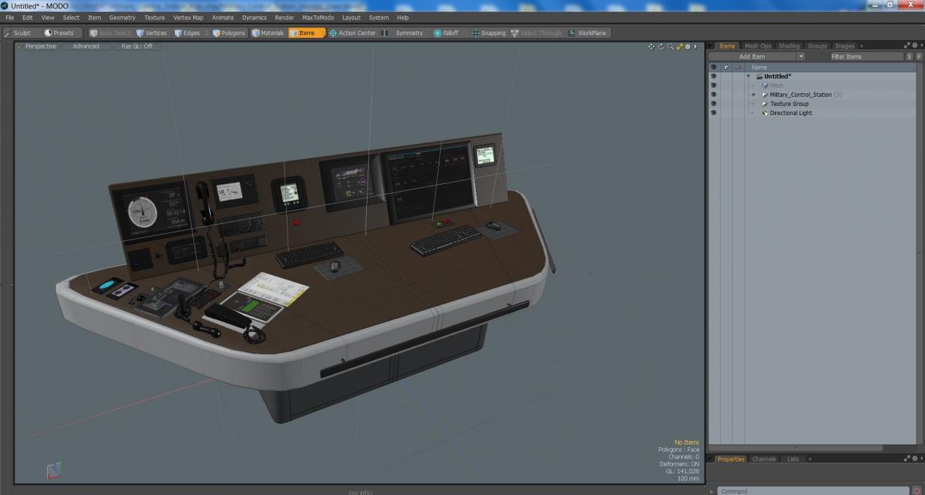 Military Control Station 3D model