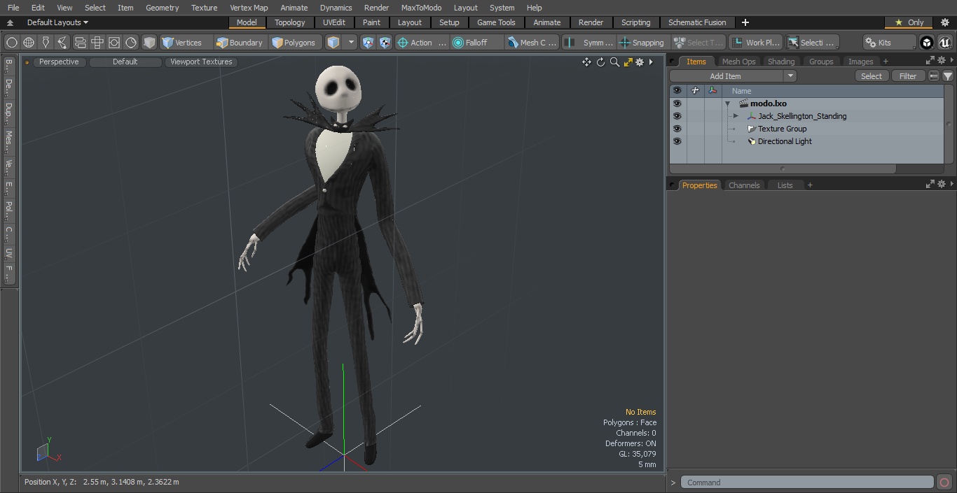 3D model Jack Skellington Standing