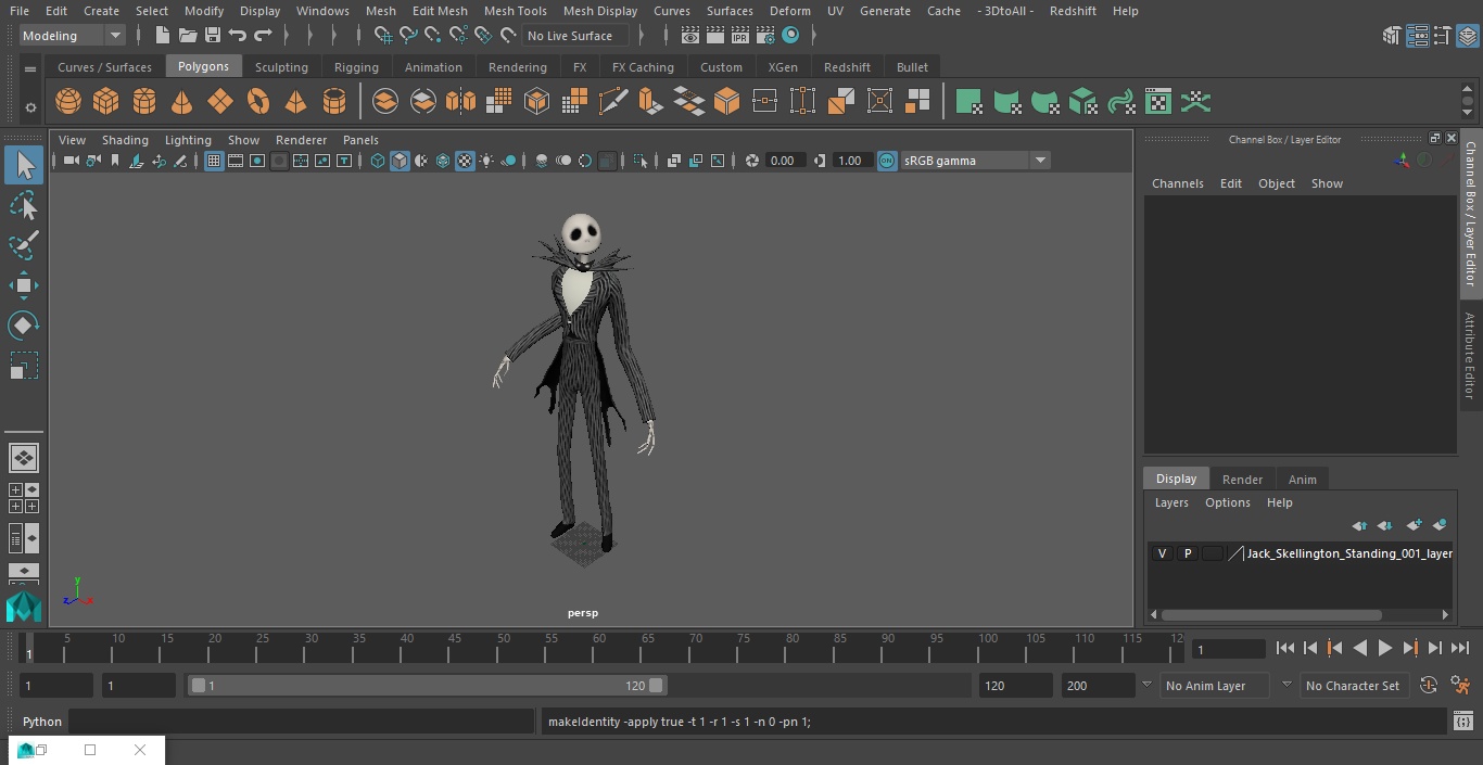 3D model Jack Skellington Standing