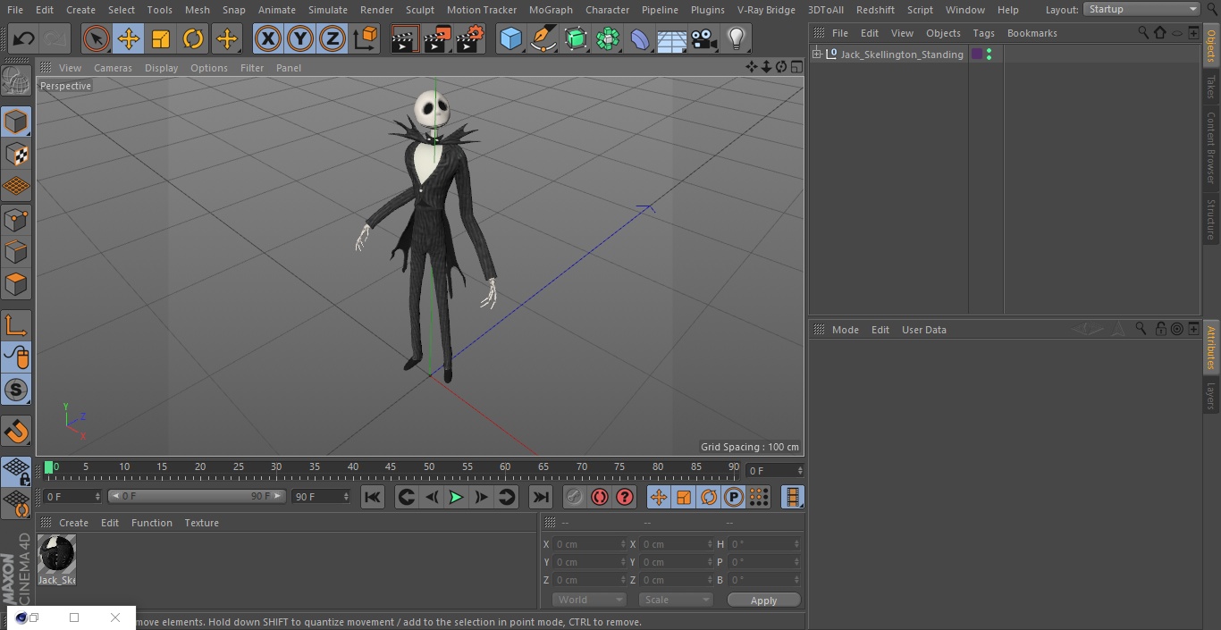 3D model Jack Skellington Standing