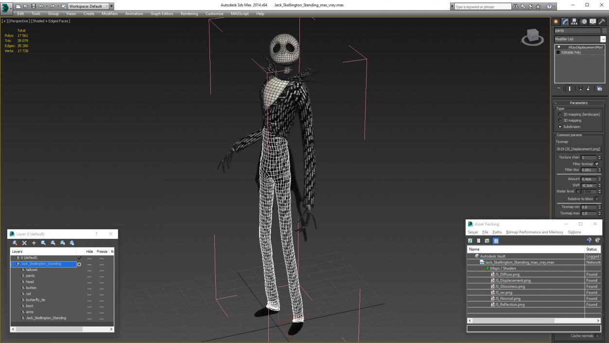 3D model Jack Skellington Standing