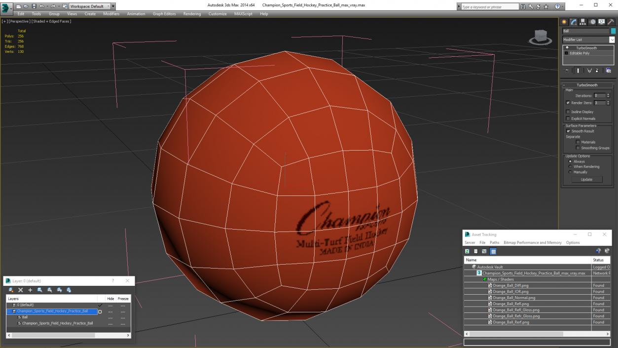 Champion Sports Field Hockey Practice Ball 3D