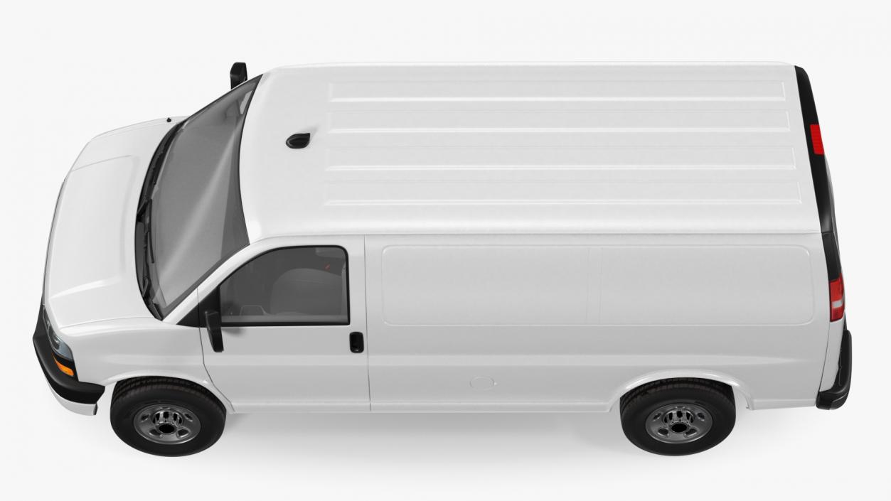 3D Commercial Cargo Van White