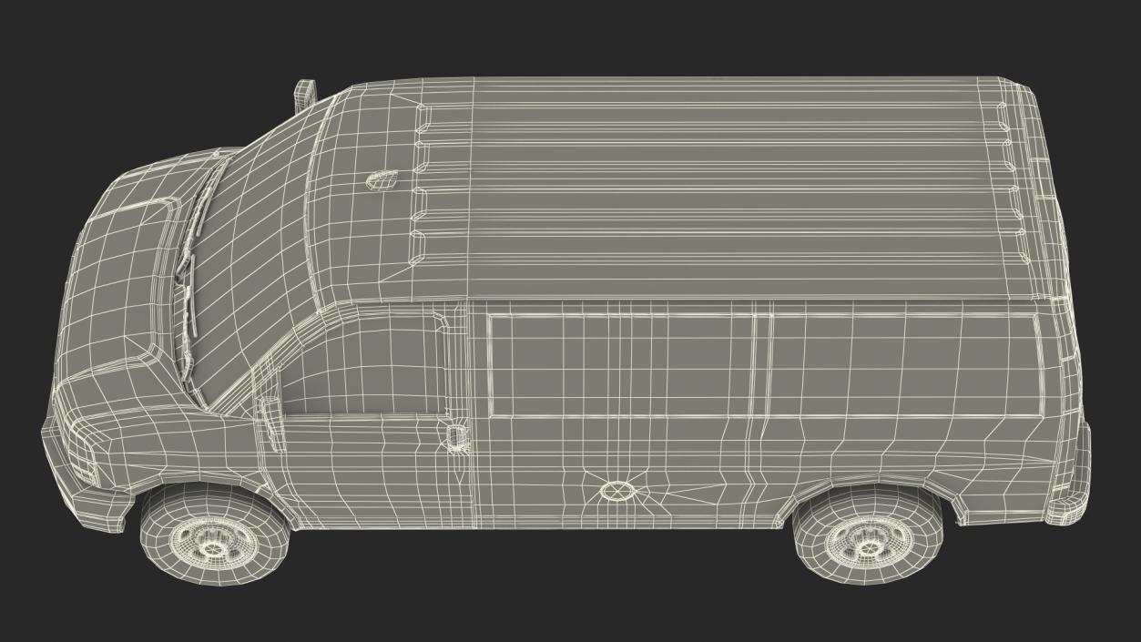 3D Commercial Cargo Van White