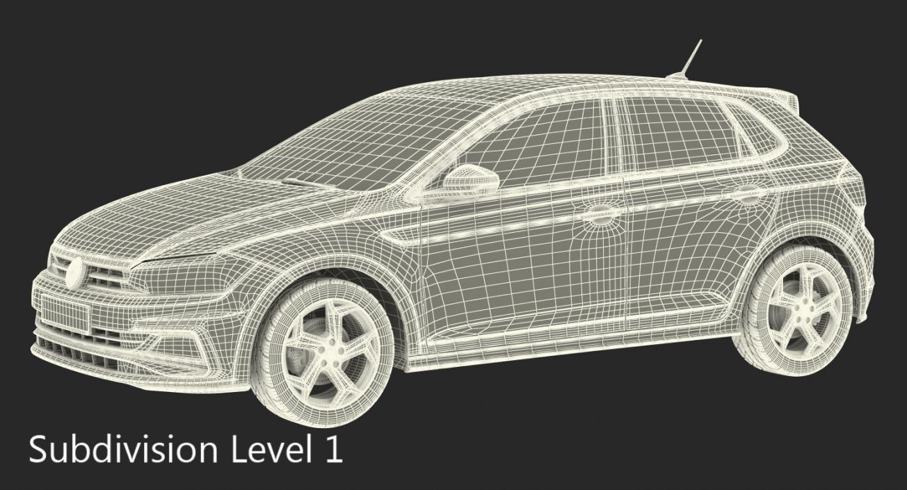 Volkswagen Polo 2018 Rigged 3D