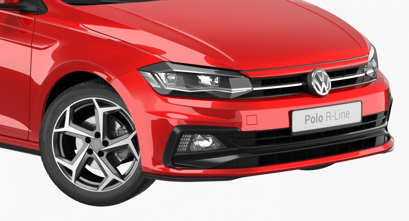 Volkswagen Polo 2018 Rigged 3D