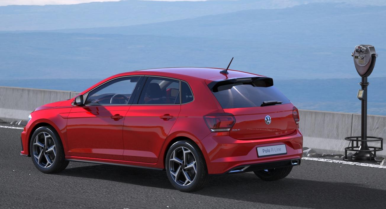 Volkswagen Polo 2018 Rigged 3D