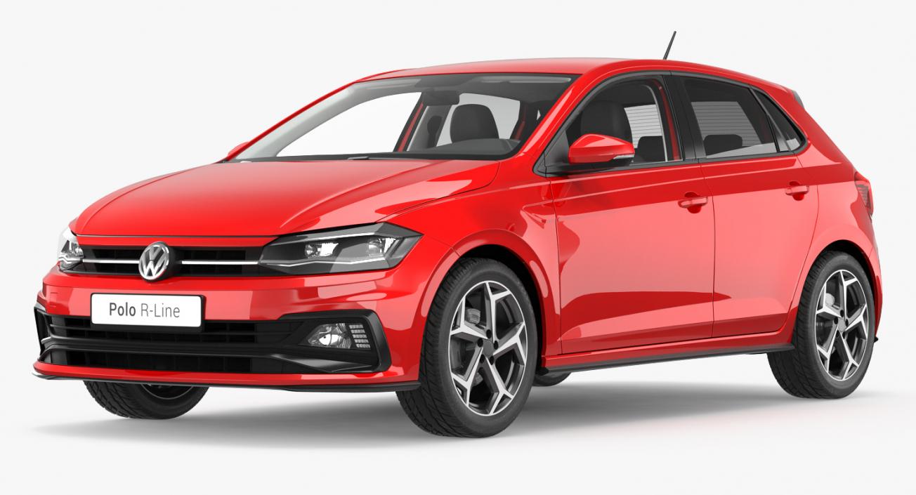 Volkswagen Polo 2018 Rigged 3D