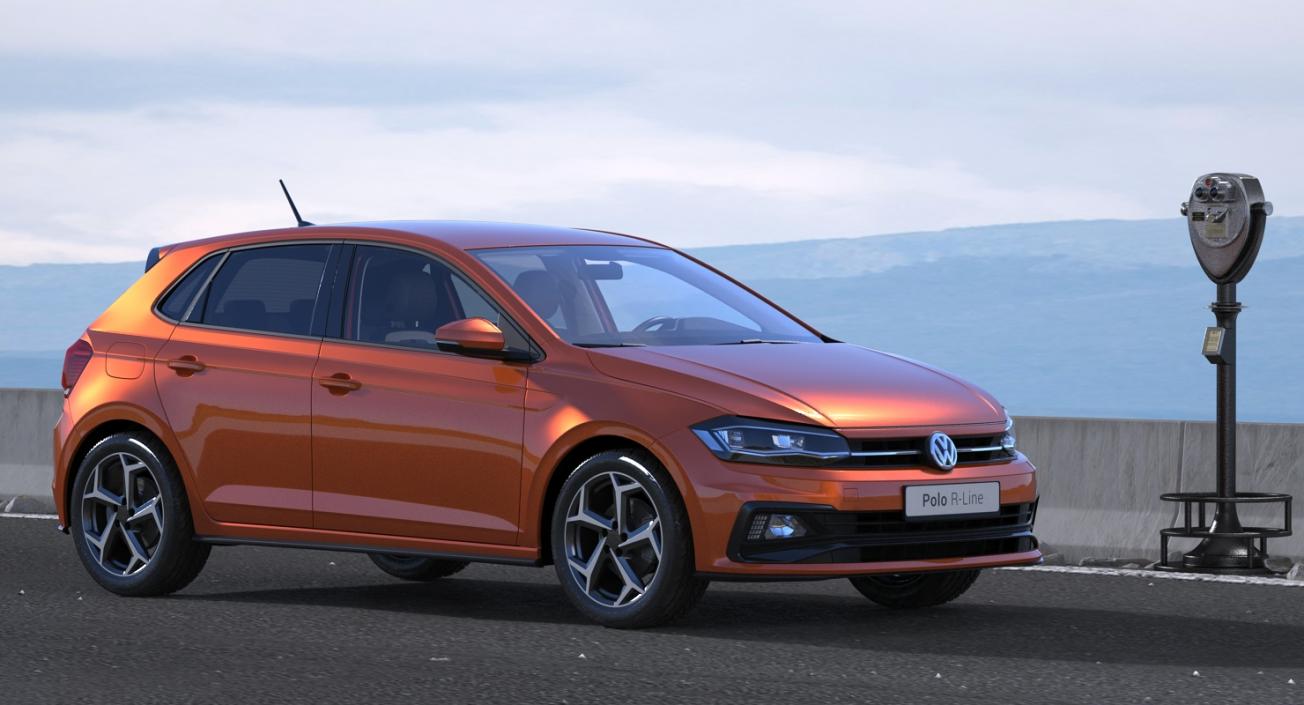 Volkswagen Polo 2018 Rigged 3D