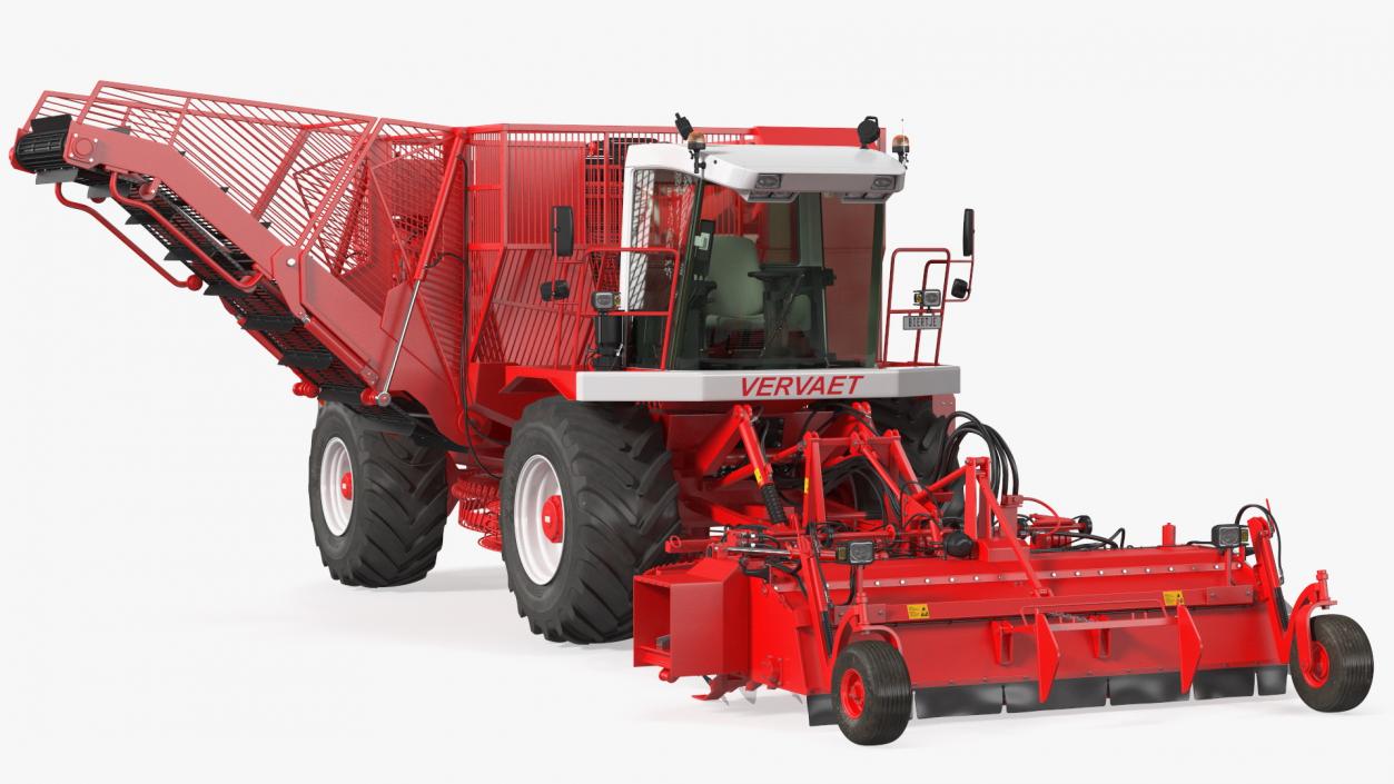 3D Vervaet 17T Self Propelled Beet Harvester Rigged model