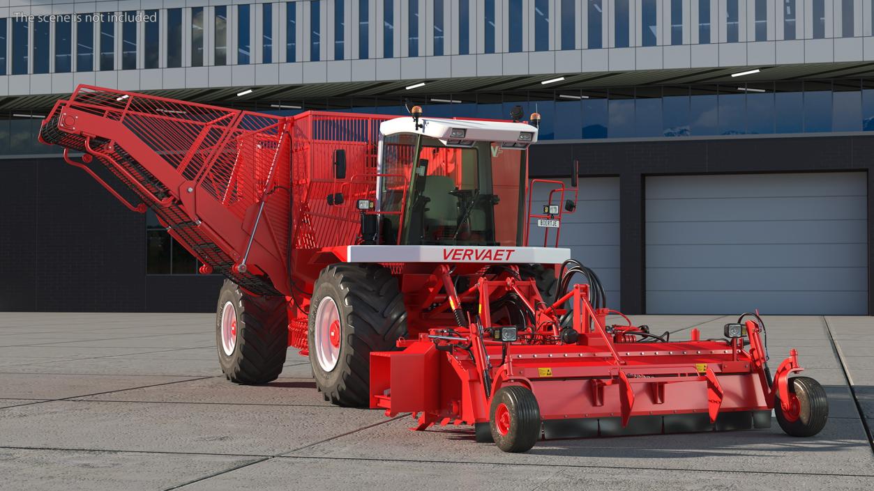 3D Vervaet 17T Self Propelled Beet Harvester Rigged model