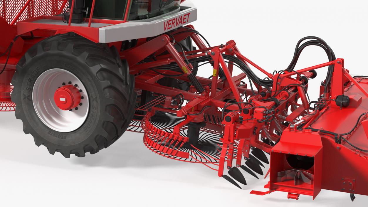 3D Vervaet 17T Self Propelled Beet Harvester Rigged model