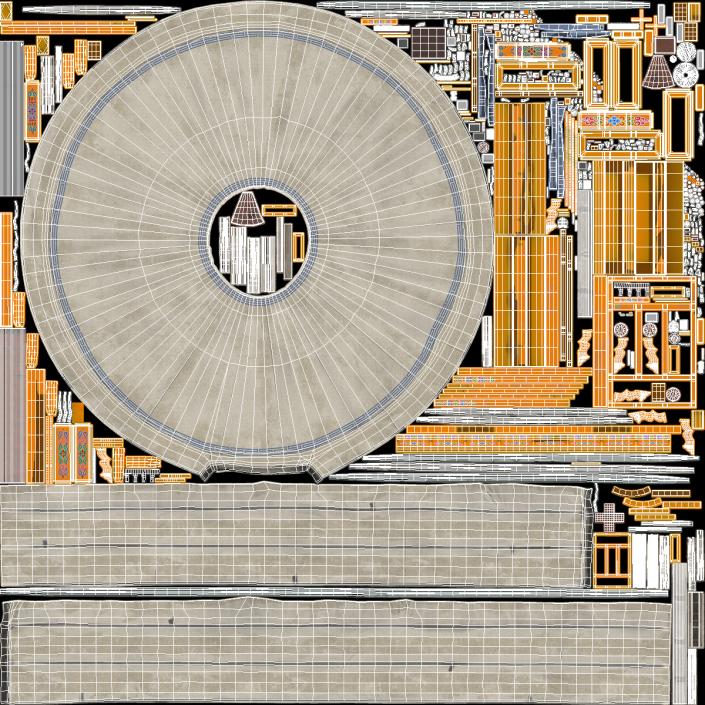 3D New Mongolian Yurt model