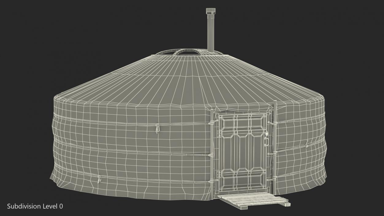 3D New Mongolian Yurt model