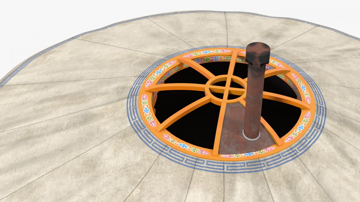 3D New Mongolian Yurt model