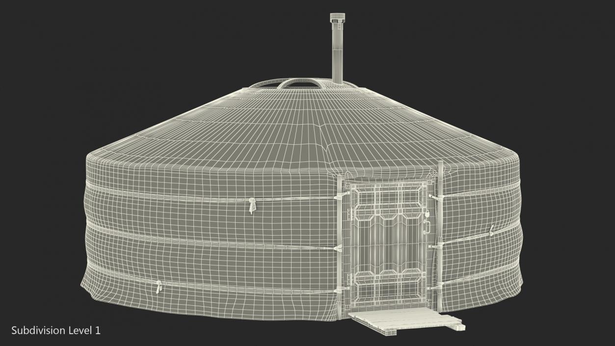 3D New Mongolian Yurt model