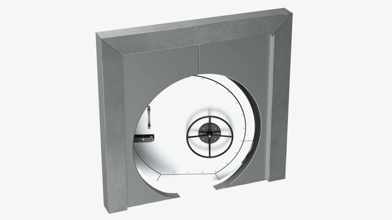 3D Round Bank Vault Door