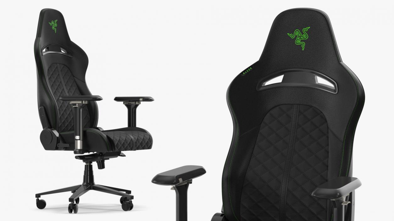 3D Razer Enki X Essential Gaming Chair Black