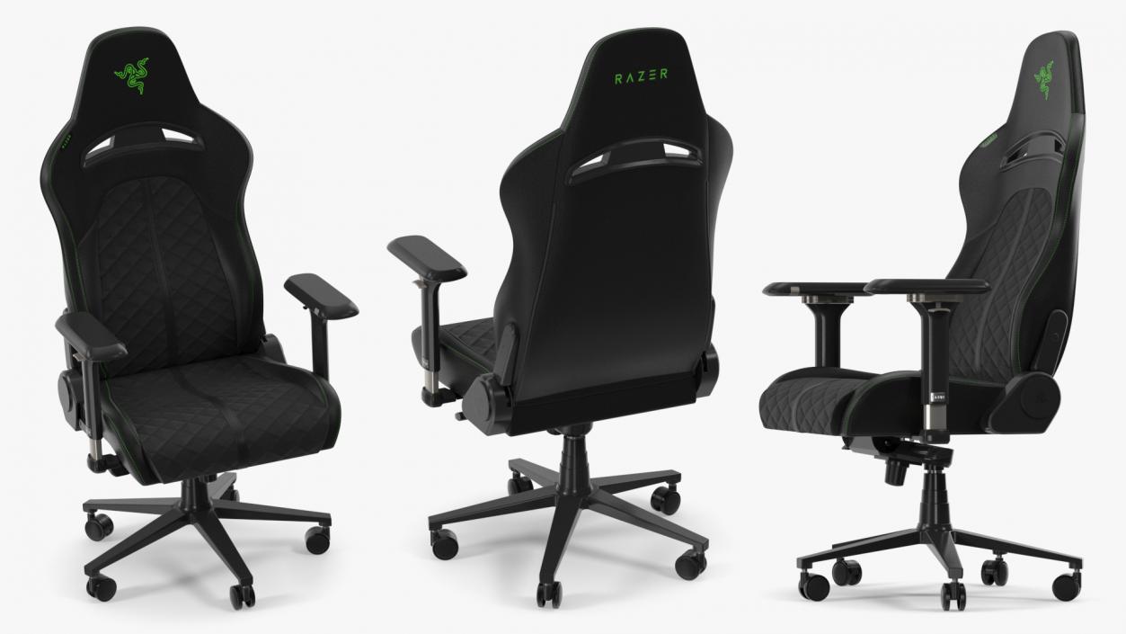 3D Razer Enki X Essential Gaming Chair Black