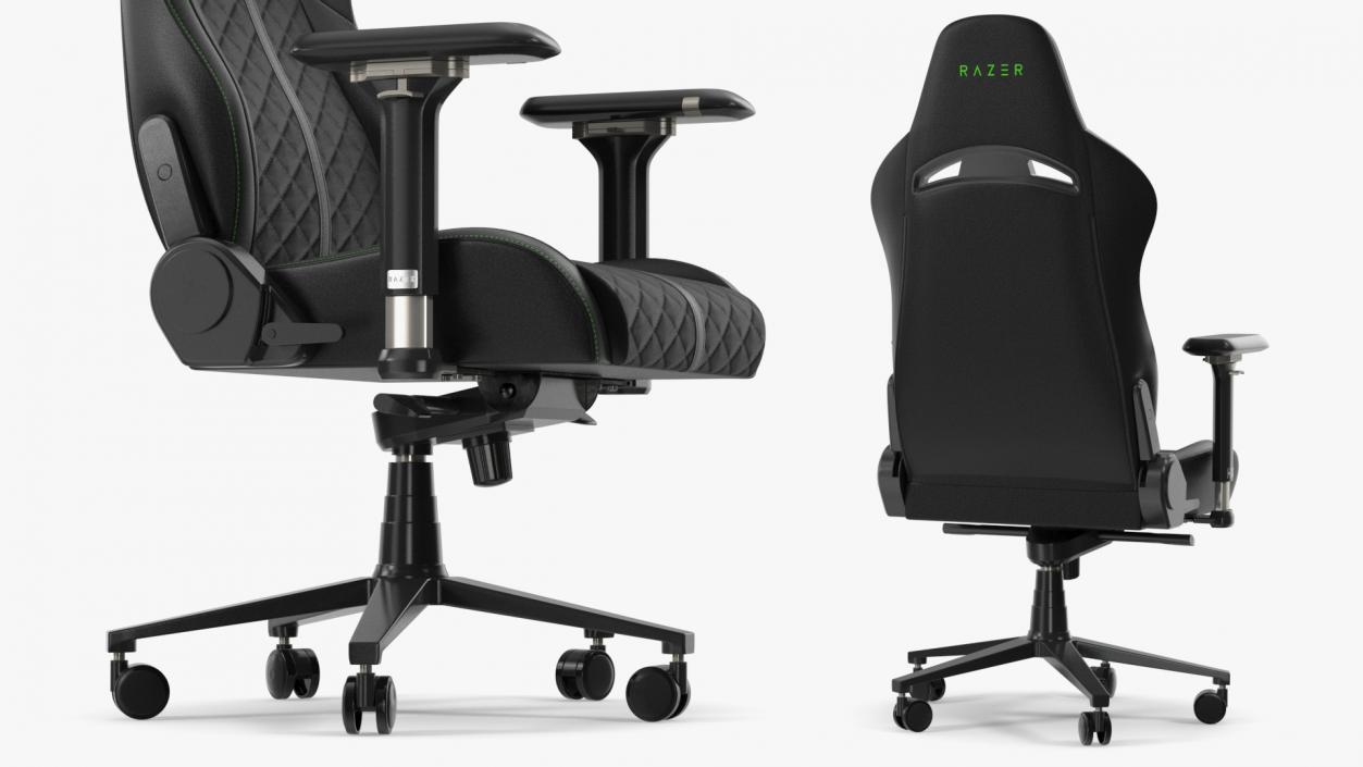 3D Razer Enki X Essential Gaming Chair Black