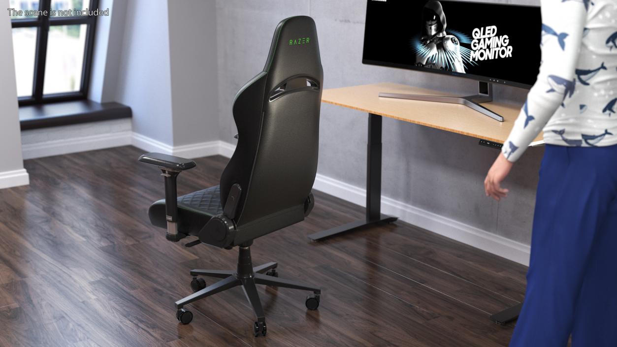 3D Razer Enki X Essential Gaming Chair Black