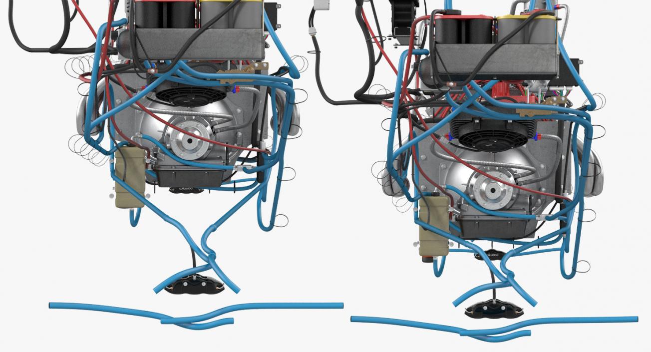 3D model Monster Truck Bigfoot Engine System