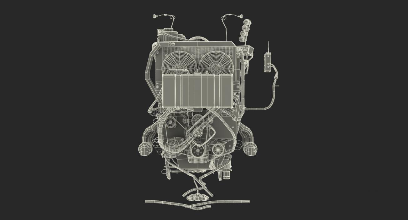 3D model Monster Truck Bigfoot Engine System