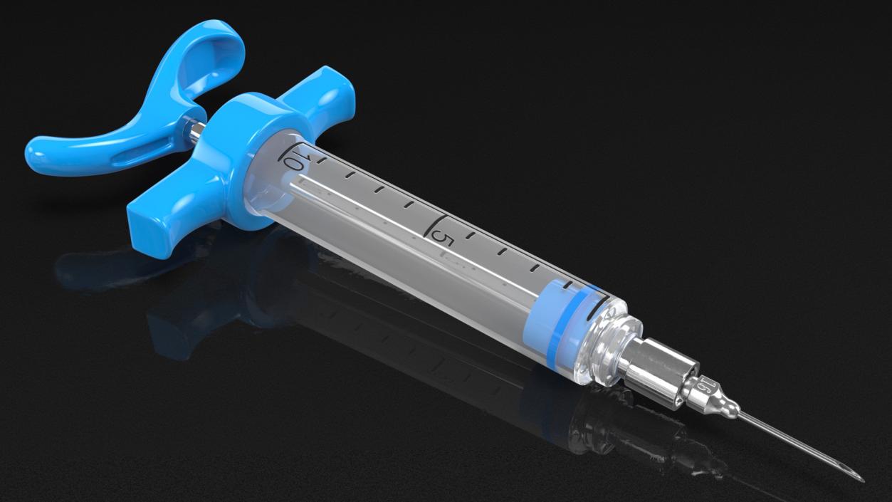 3D Veterinary Vaccine Syringes Collection model