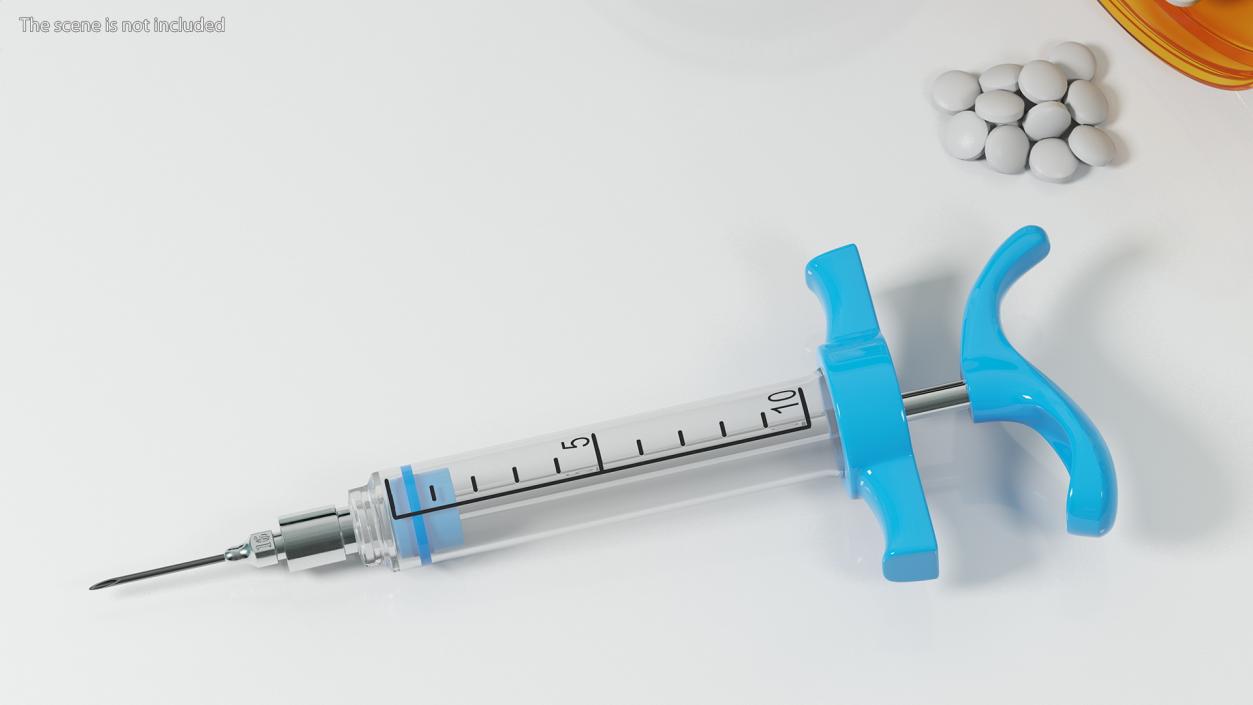 3D Veterinary Vaccine Syringes Collection model