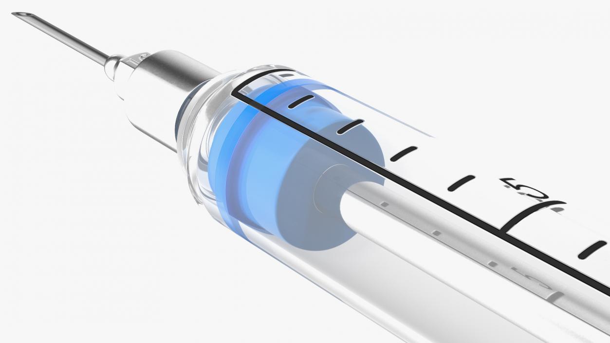 3D Veterinary Vaccine Syringes Collection model