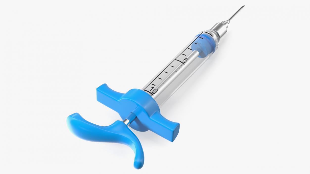 3D Veterinary Vaccine Syringes Collection model