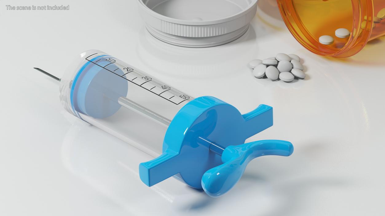 3D Veterinary Vaccine Syringes Collection model