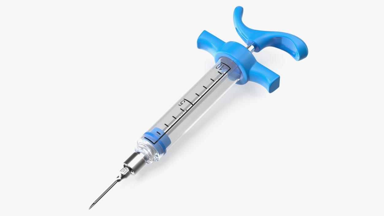 3D Veterinary Vaccine Syringes Collection model