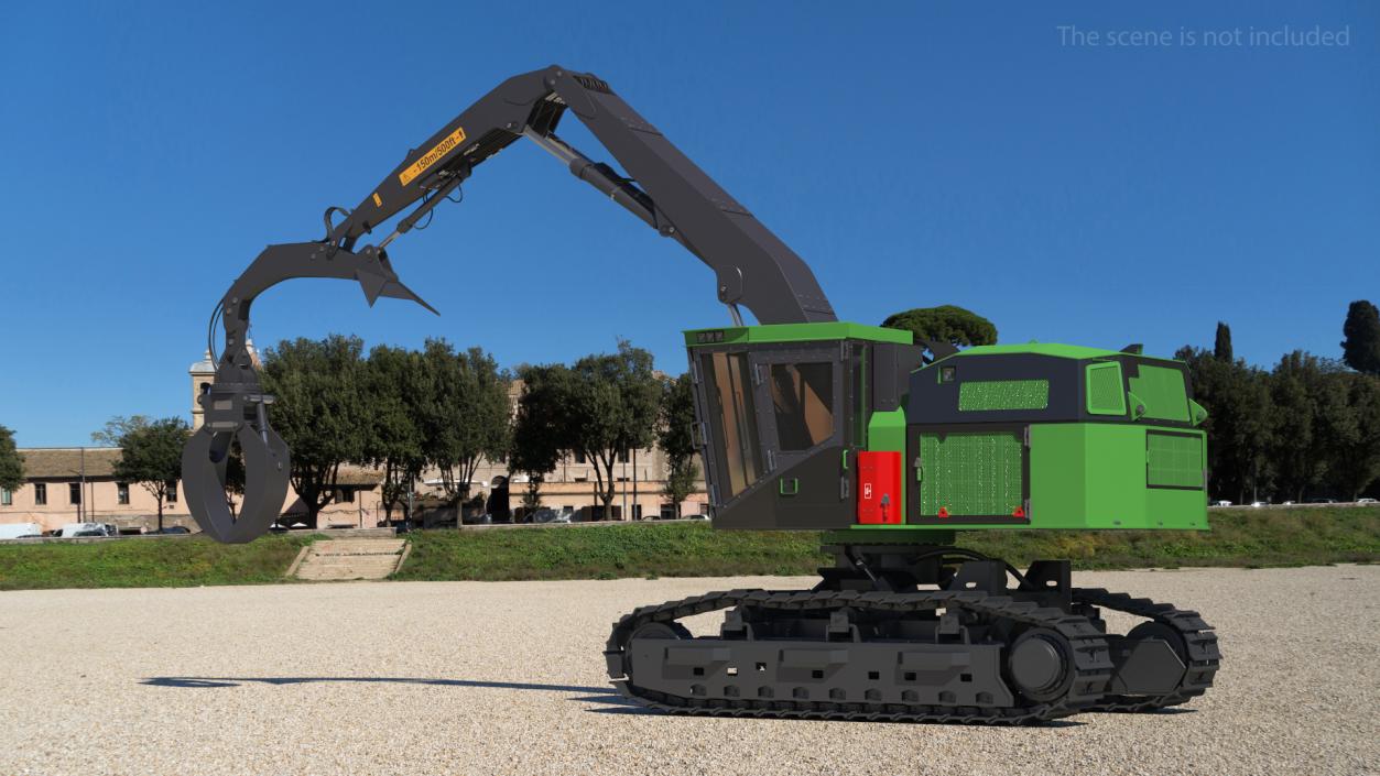 Tracked Knuckleboom Loader Generic 3D model