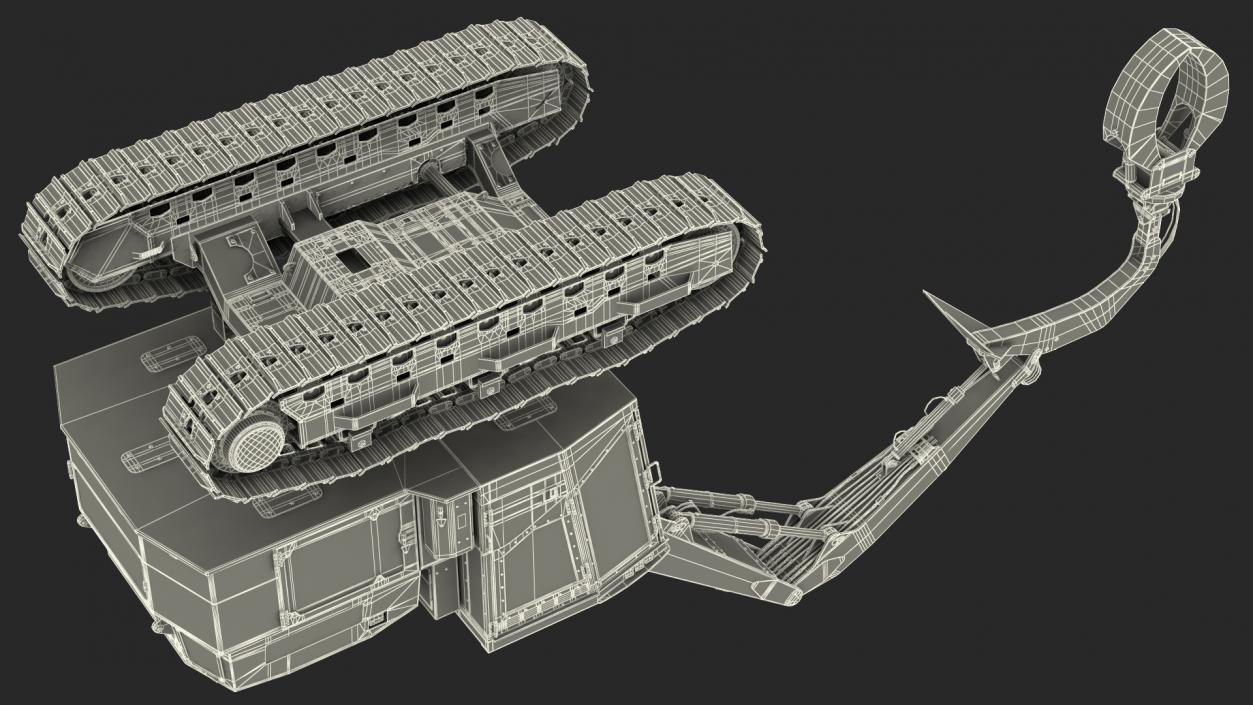 Tracked Knuckleboom Loader Generic 3D model