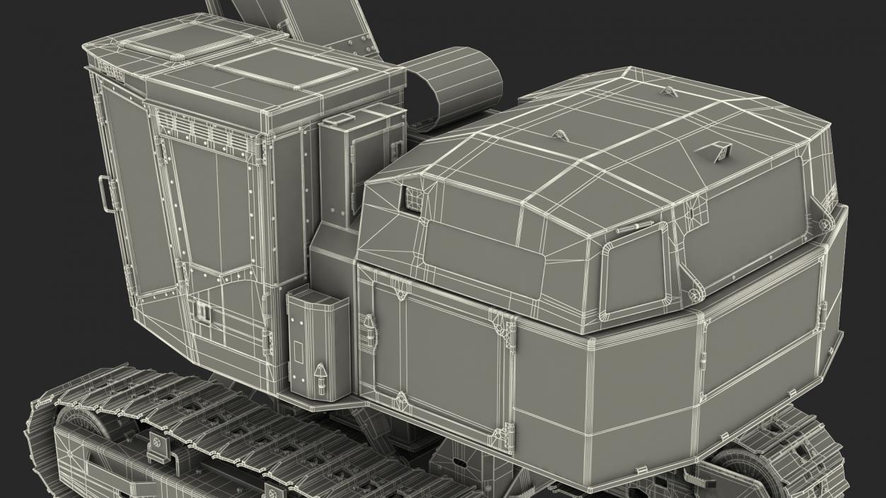 Tracked Knuckleboom Loader Generic 3D model