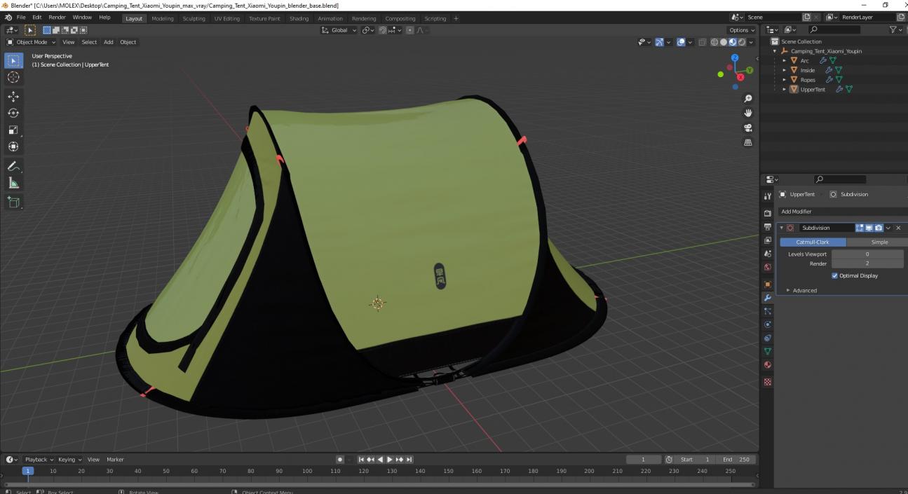 3D Camping Tent Xiaomi Youpin