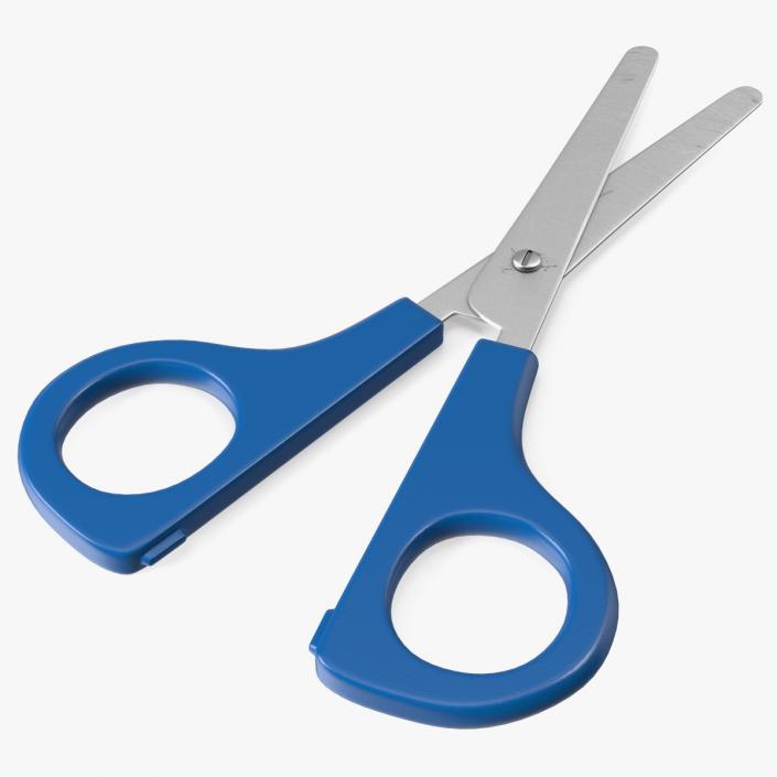 3D model School Scissors Blue