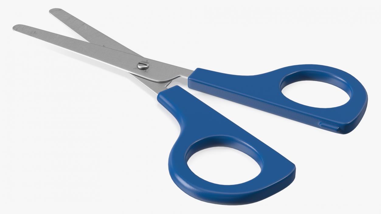 3D model School Scissors Blue