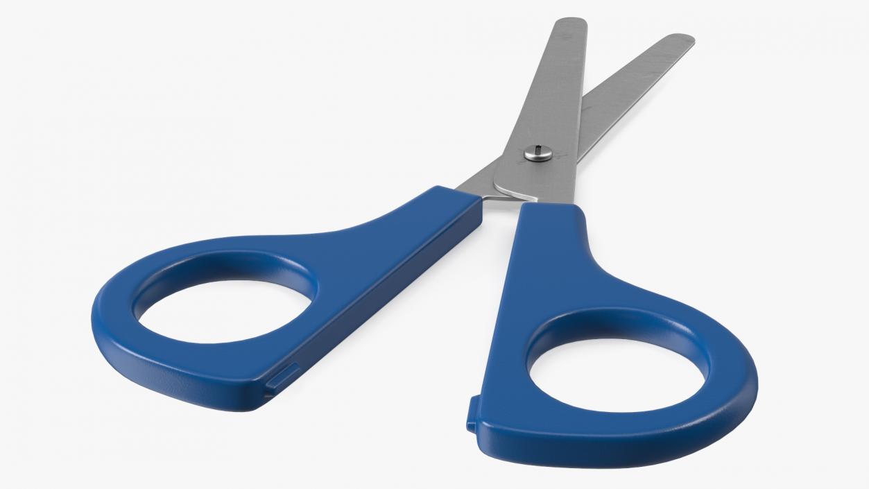 3D model School Scissors Blue